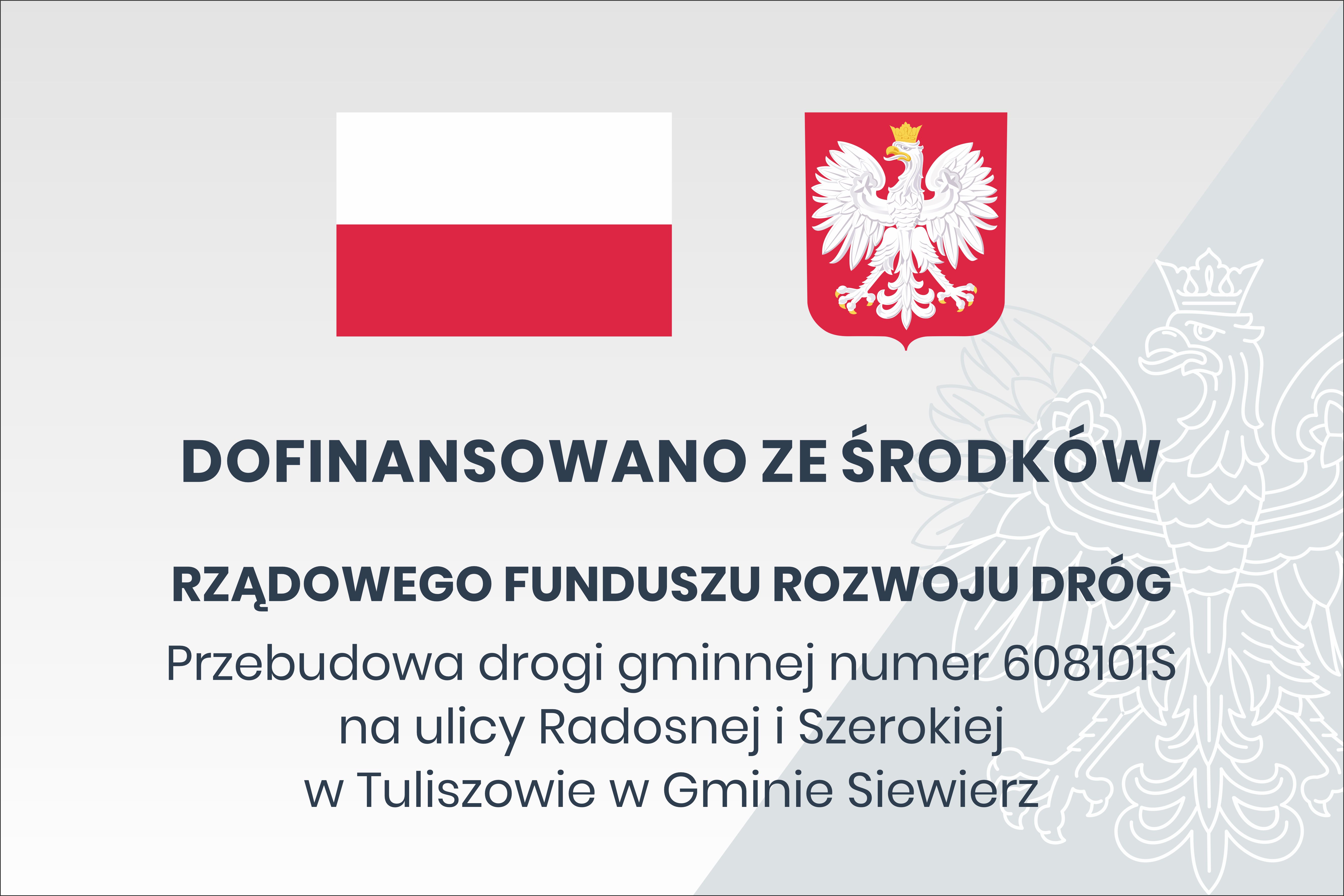 Tablica informacyjna o dofinansowaniu