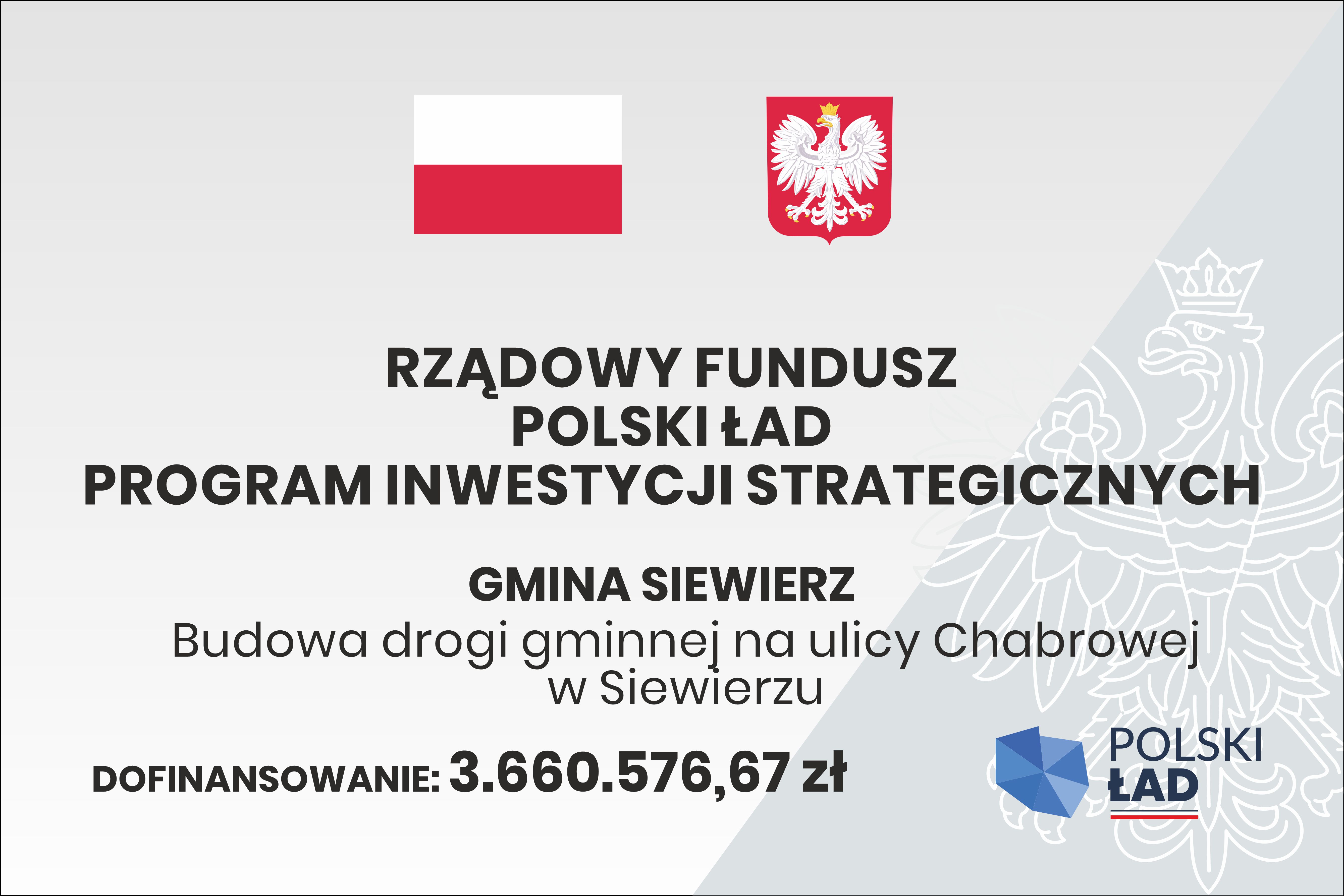 Tablica informacyjna o dofinansowaniu