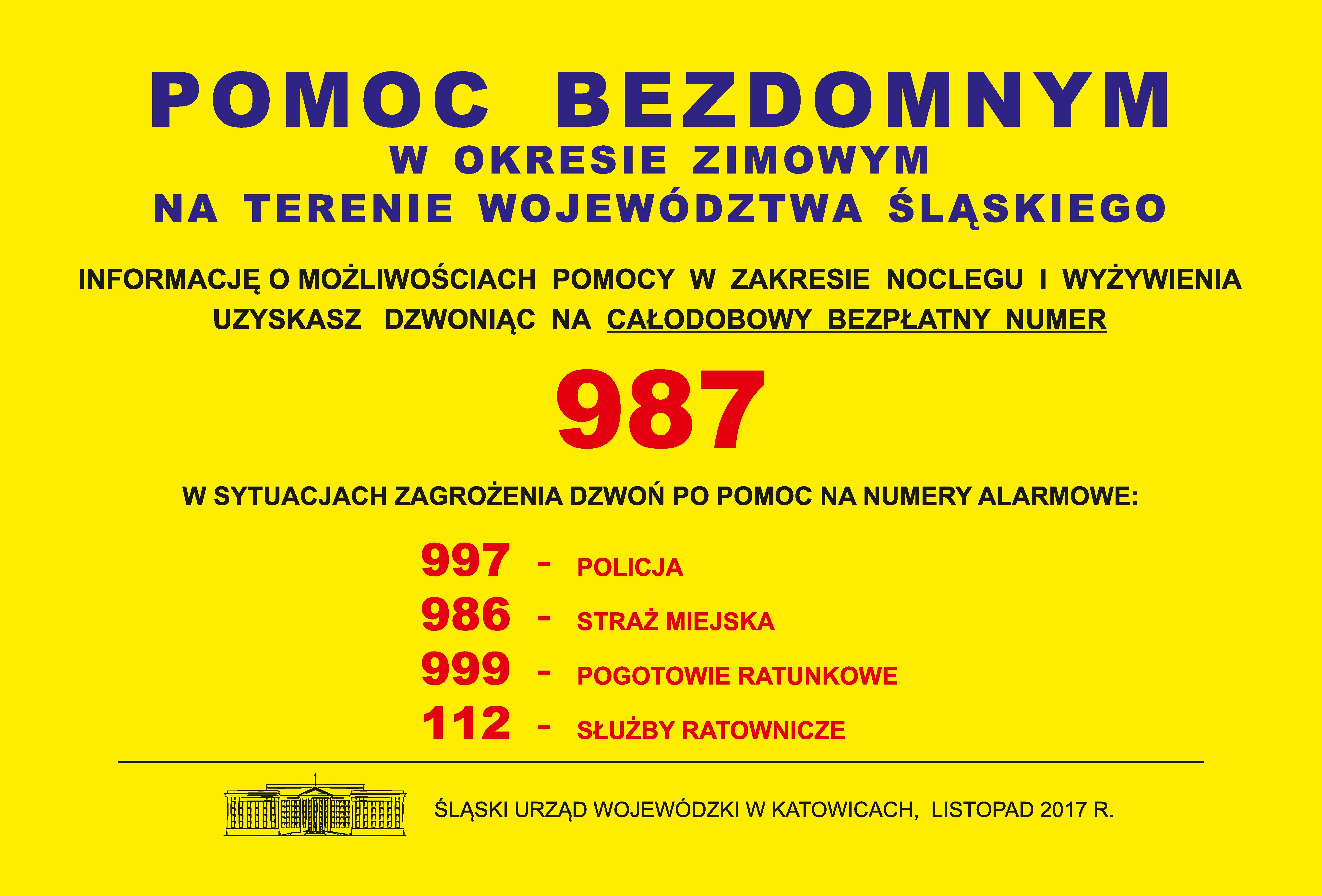plakat - pomoc bezdomnym