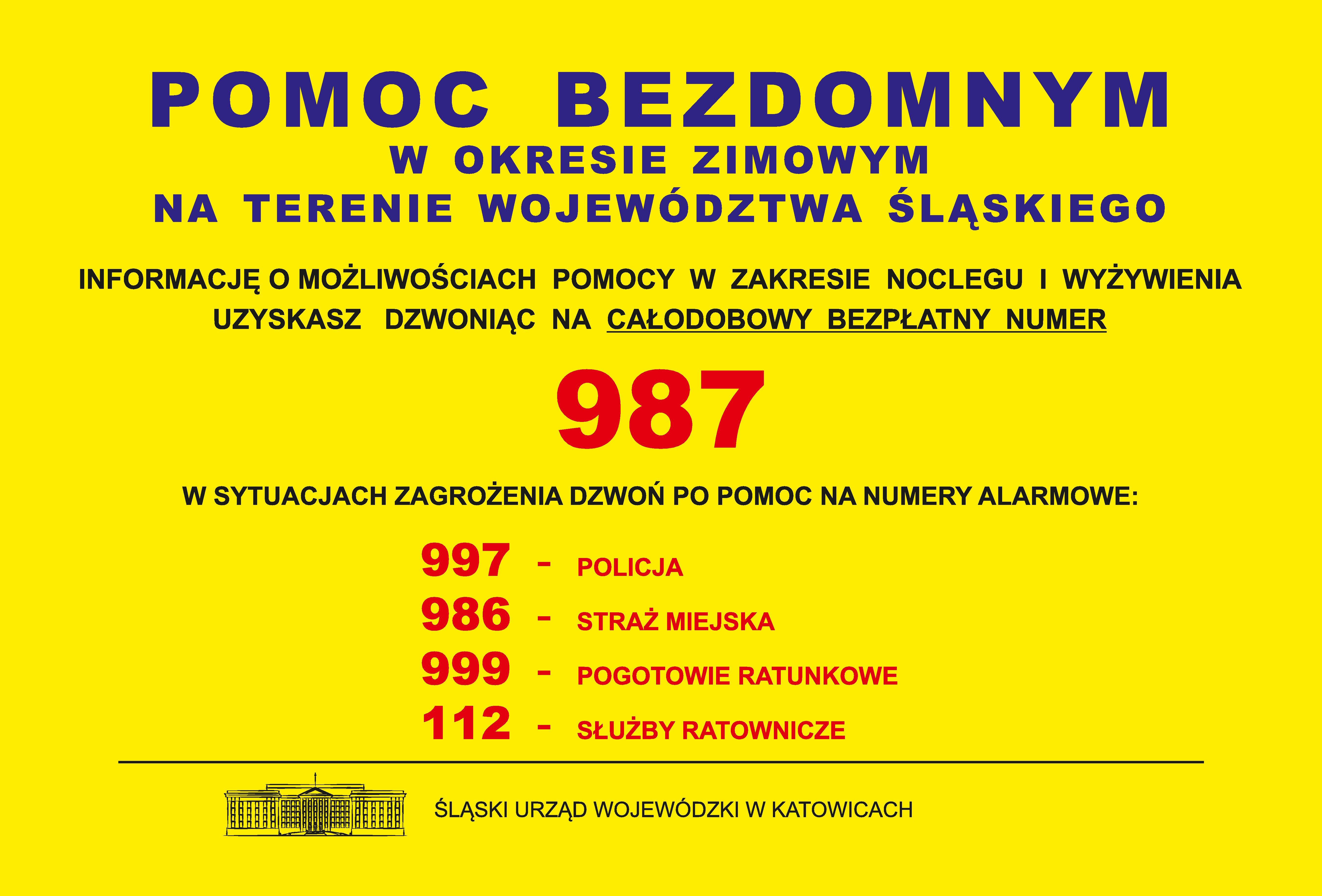 plakat - pomoc bezdomnym