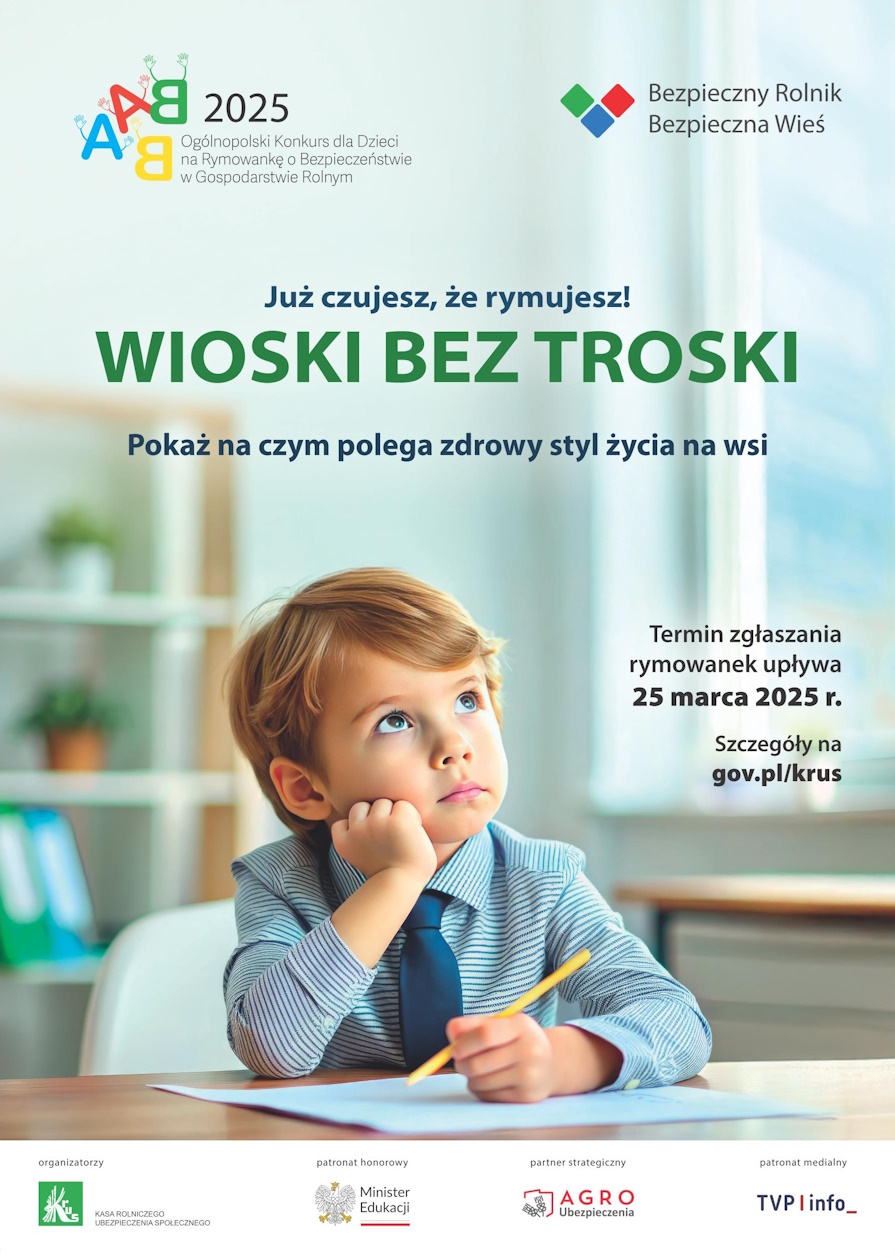 plakat konkurs na rymowankę