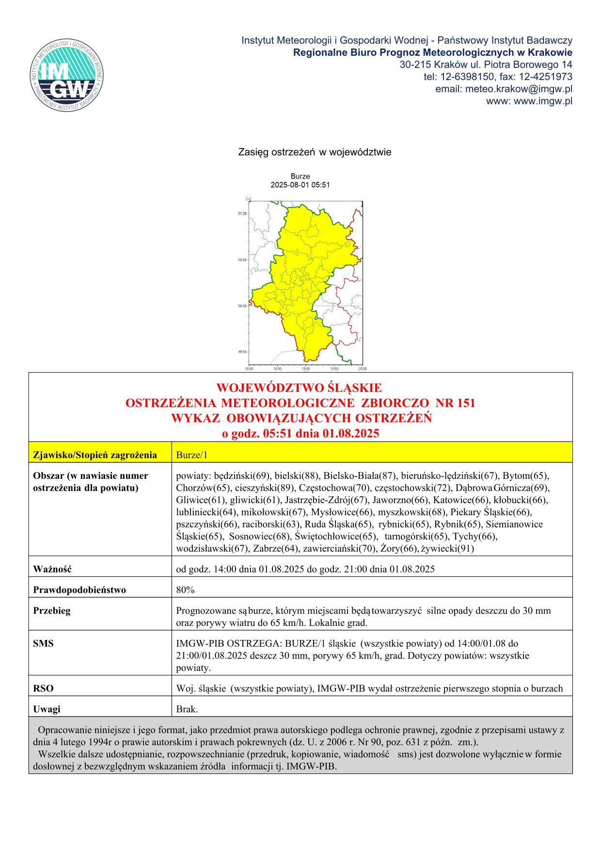 mapa wystąpienia zjawiska